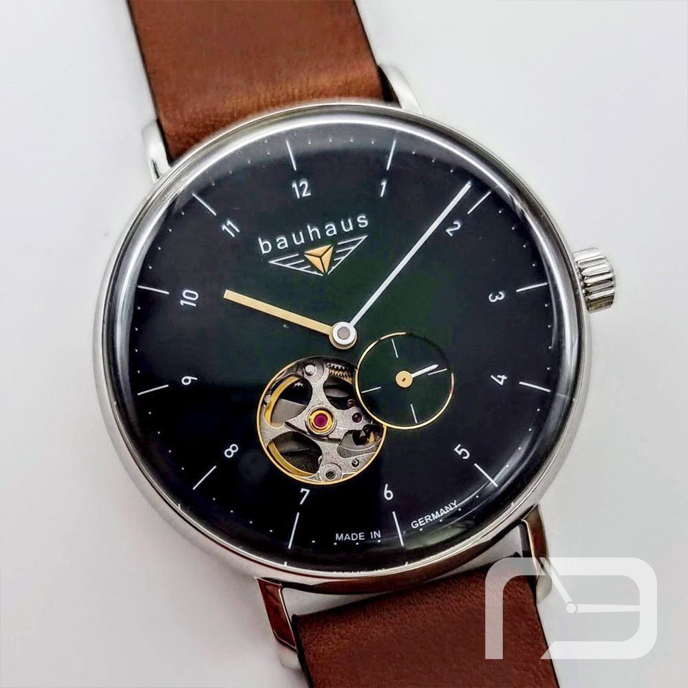 Bauhaus Automatic Open Relojes exclusivos – 2166-4 Green