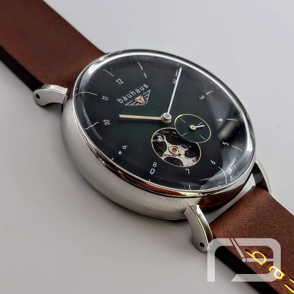 Bauhaus Automatic Relojes Open exclusivos 2166-4 – Green