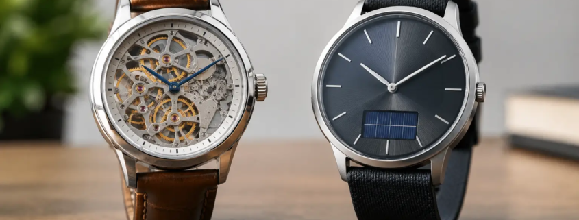 Mecánico versus solar, ¿qué reloj elegir?