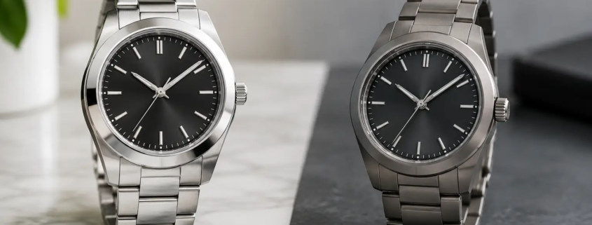 Reloj de acero versus titanio: cuál elegir